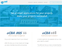 Tablet Screenshot of ecba.com