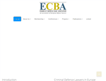 Tablet Screenshot of ecba.org